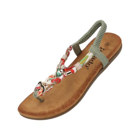 Sila Sahin Palado by Sila Sahin Teenslipper Jurte groen / lichtgroen / rood / zwart