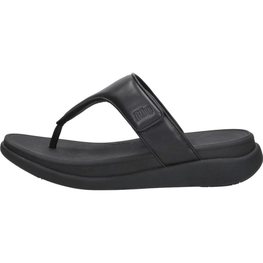 Fitflop - F-mode Go Adjustable Flatform Sandals Zwart