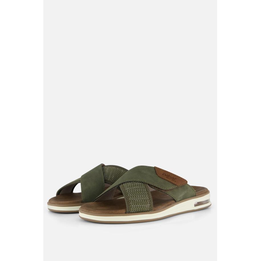 Rieker Knittecht Morelia Balti Slippers groen Groen