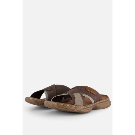 Rieker Erwan Slippers grijs Imitatieleer