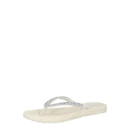 Ilse Jacobsen ILSE JACOBSEN Teenslipper crème / zilver