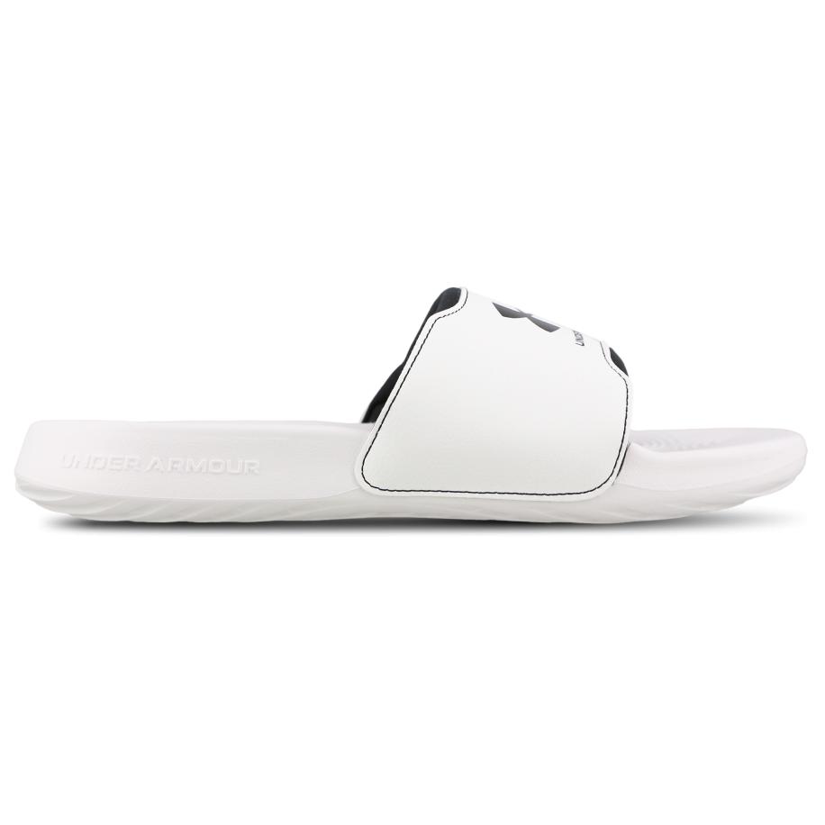 Under Armour Ignite Slippers en Sandalen Heren - Wit - Maat 44 - Rubber Wit