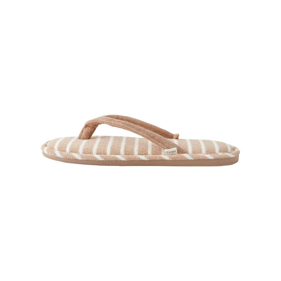 Next Next Teenslipper beige / wit -