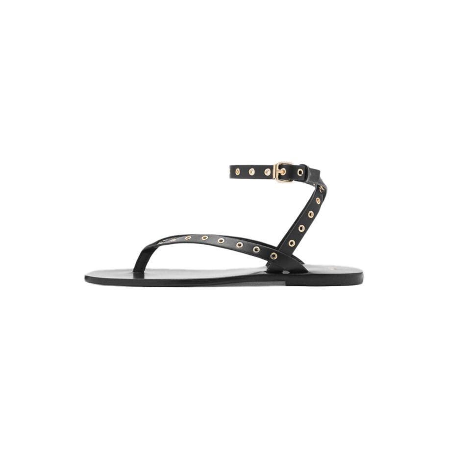 Mango MANGO Teenslipper zwart -