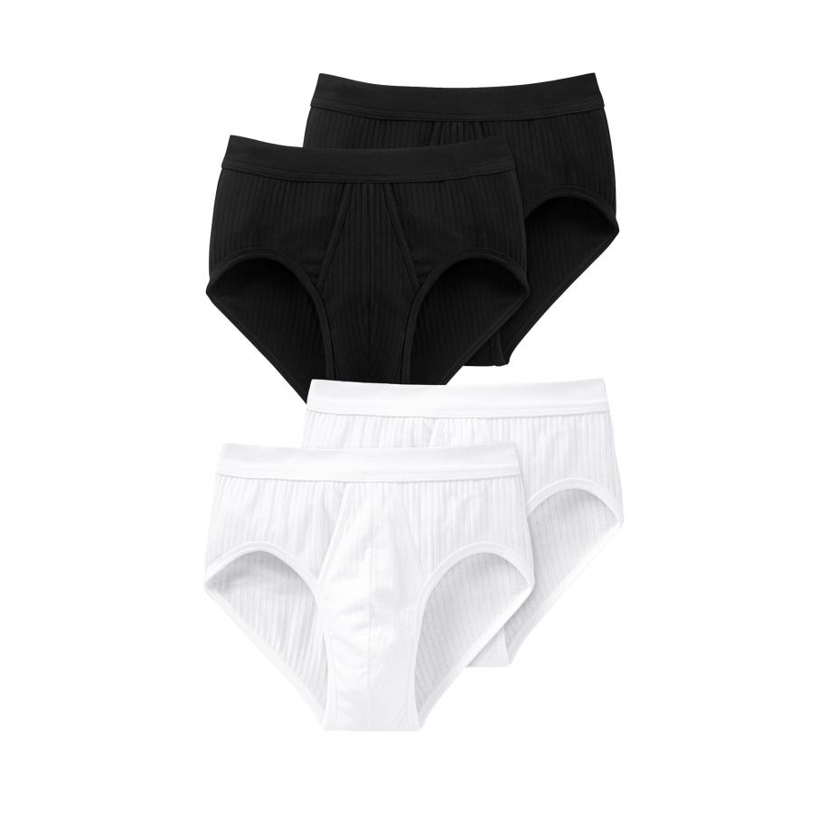 Schiesser SCHIESSER Slip Authentic zwart / wit -