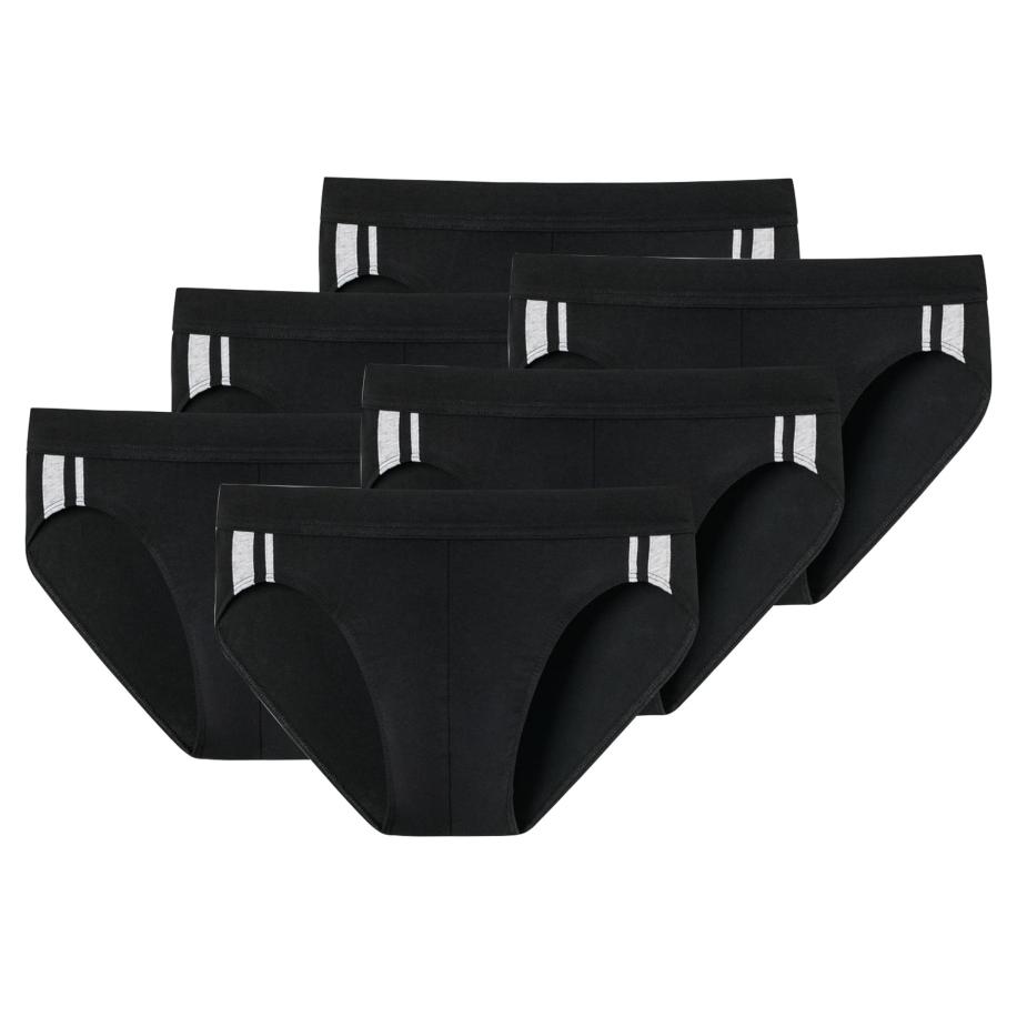 Schiesser SCHIESSER Slip zwart / wit -