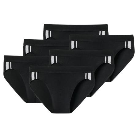 Schiesser SCHIESSER Slip zwart / wit