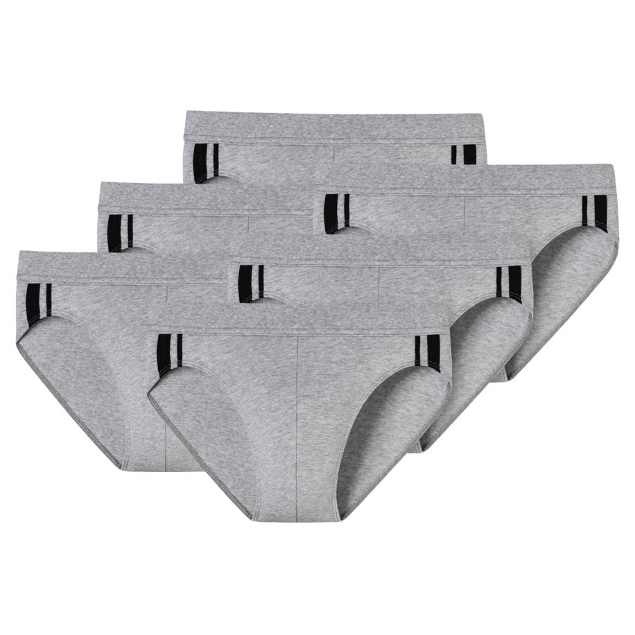 Schiesser SCHIESSER Slip grijs / zwart -
