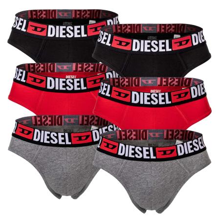 Diesel DIESEL Slip grijs gemêleerd / cranberry / zwart / wit