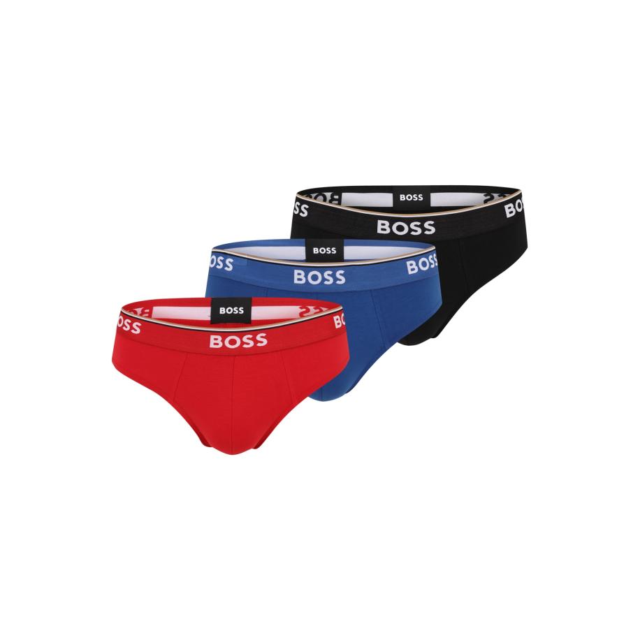 Hugo Boss BOSS Slip donkerblauw / kersrood / zwart / wit -