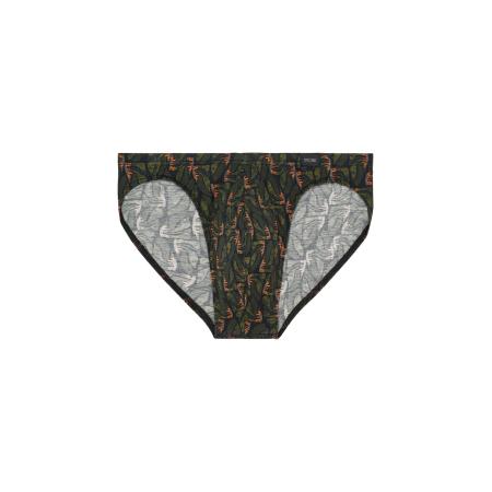 HOM HOM Slip Vizzavona kaki / grasgroen / oranje / zwart