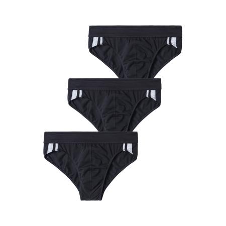 Schiesser SCHIESSER Slip zwart / wit