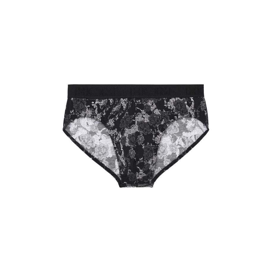 HOM HOM Slip Fairmont donkergrijs / zwart / wit -