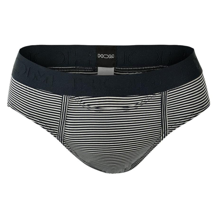 HOM HOM Slip Simon nachtblauw / wit -