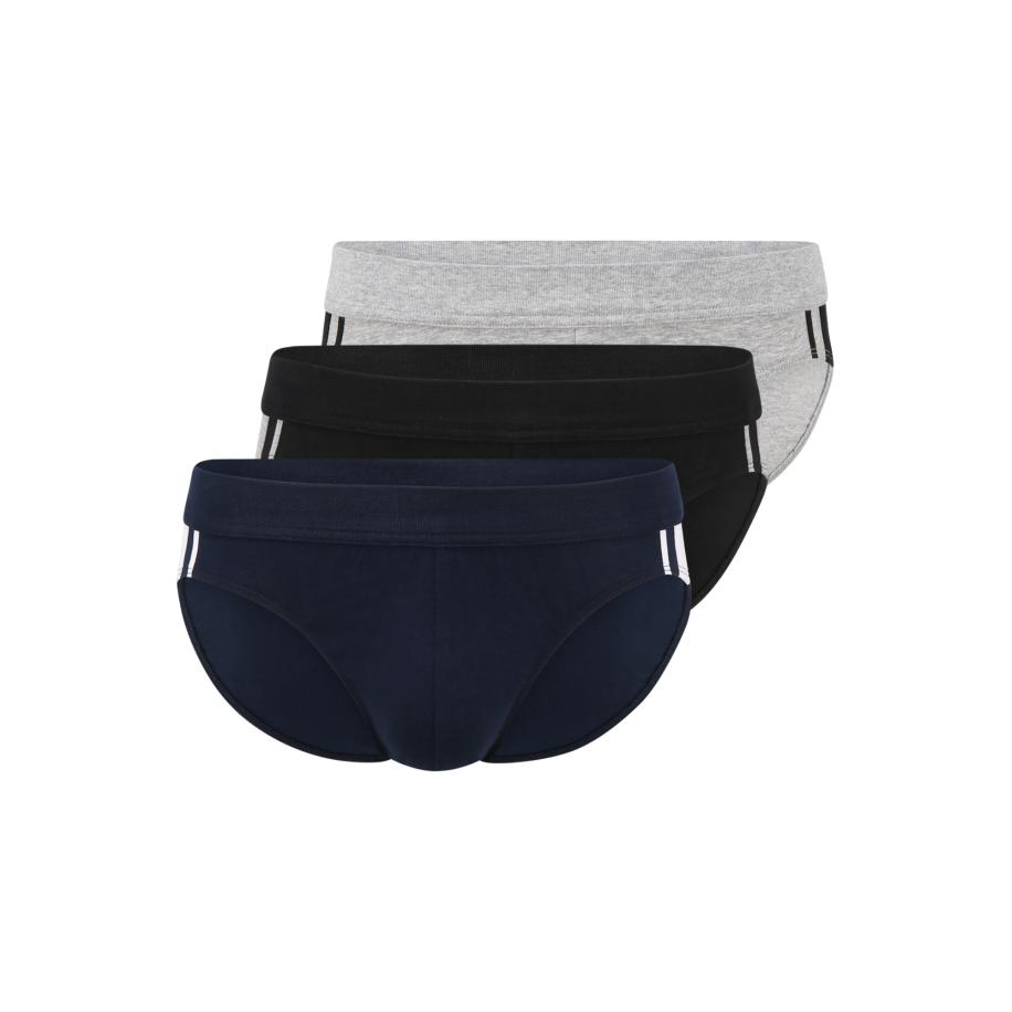 Schiesser SCHIESSER Slip Rio marine / grijs gemêleerd / zwart -