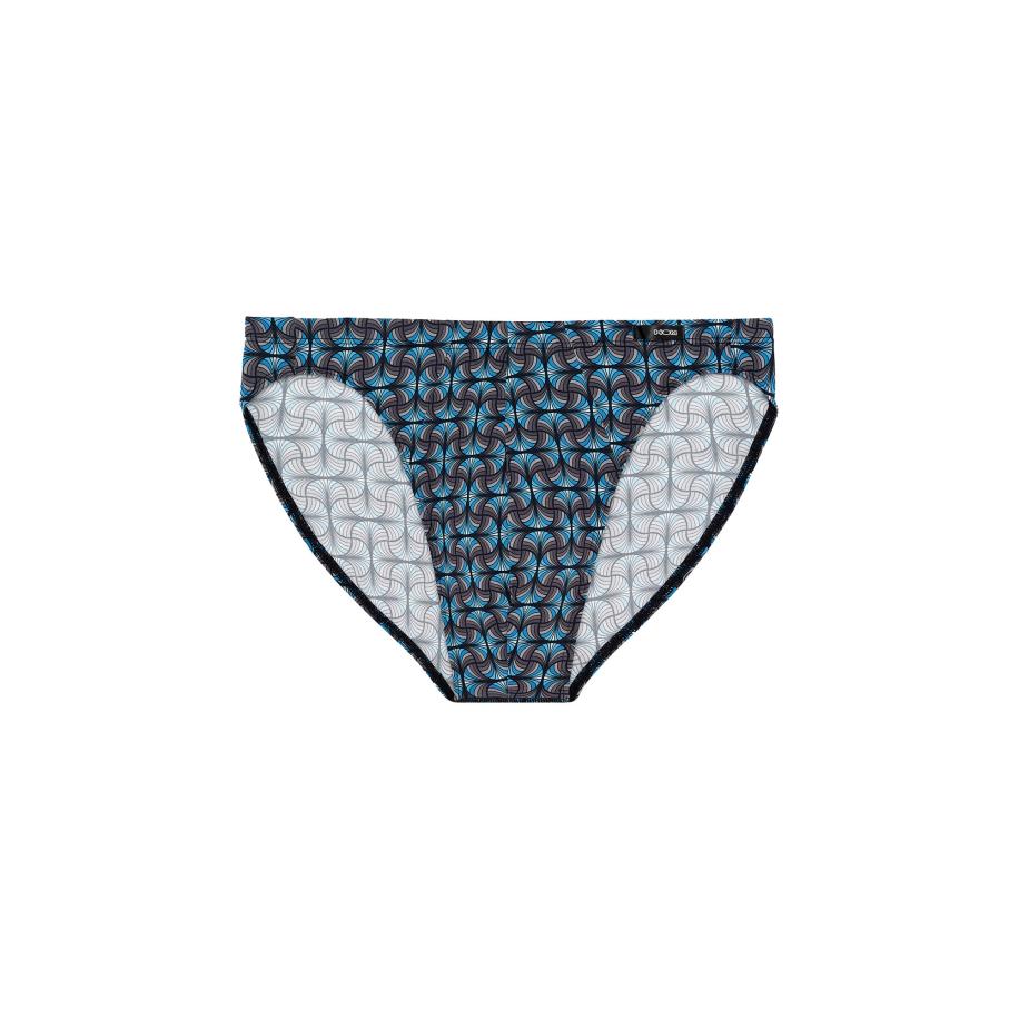 HOM HOM Slip Aloys Comfort Micro Briefs blauw / donkergrijs -