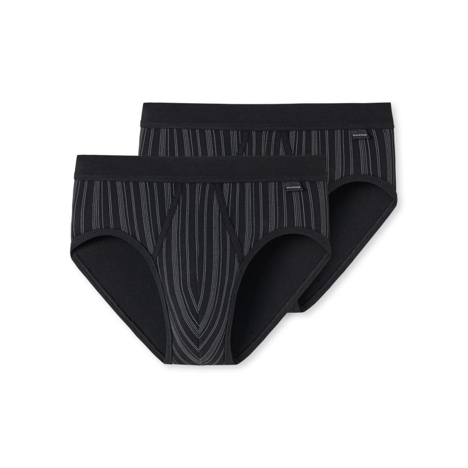 Schiesser SCHIESSER Slip Original Classics zwart / wit -