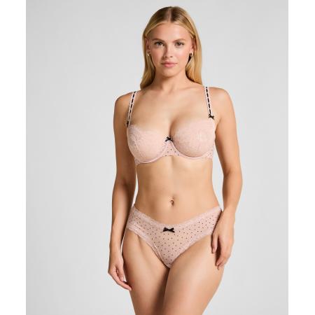 Hunkemöller V-shape Brazilian met Stippen Roze