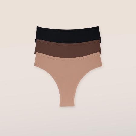 Nude Brazilian Slips (3-Pack) Multi XS