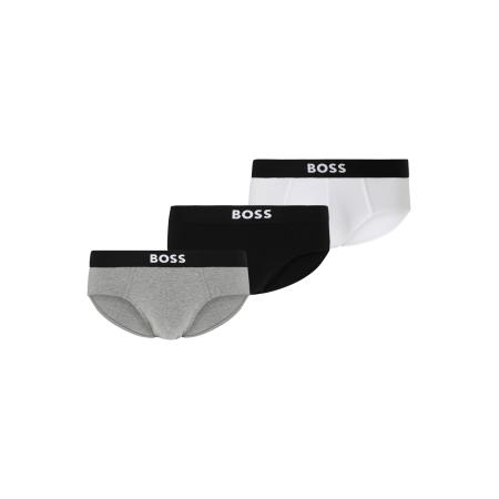 Hugo Boss BOSS Slip grijs gemêleerd / zwart / wit
