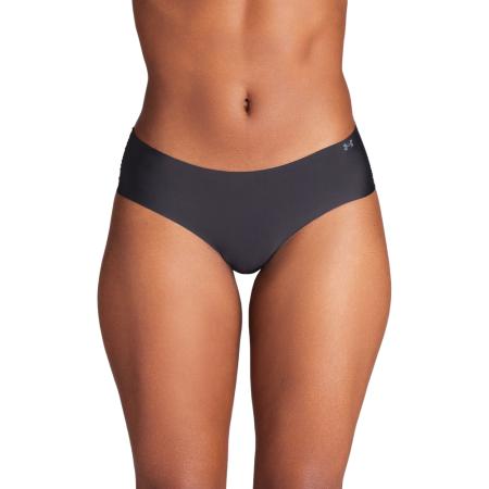 Dameshipster Under Armour Pure Stretch No Show – 3 stuks Zwart / Zwart / Staal L