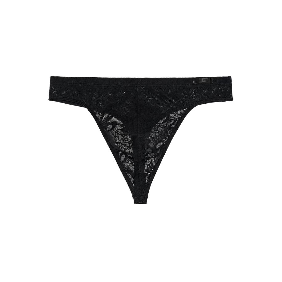 HOM HOM Slip Free Cut Lace zwart -
