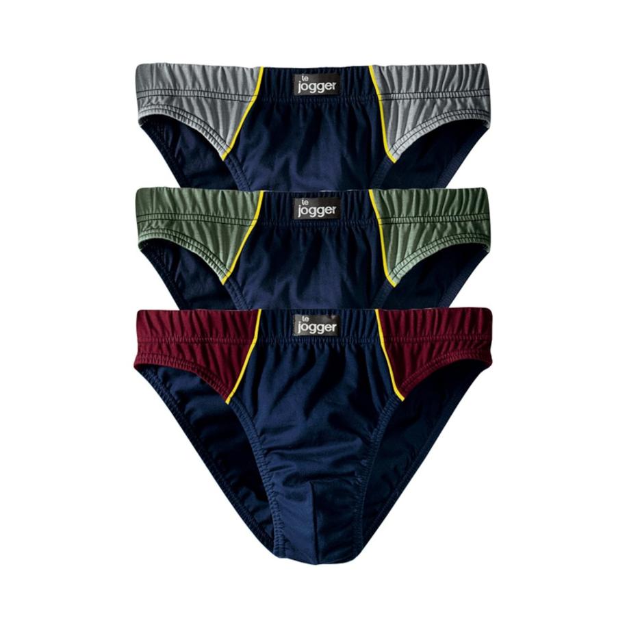 LE JOGGER LE JOGGER Slip marine / lichtblauw / groen / rood -