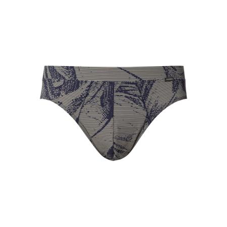 Hanro Hanro Slip Fancy Micro donkerbeige / donkerblauw