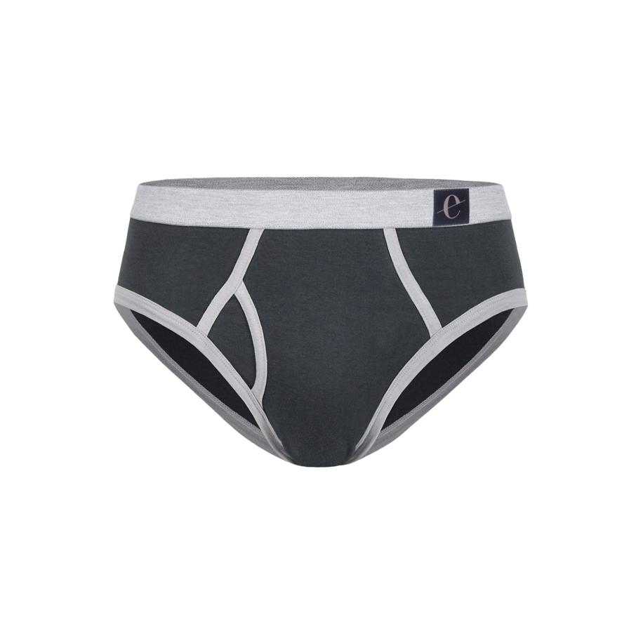 Erlich Textil Erlich Textil Slip Theo antraciet / lichtgrijs -