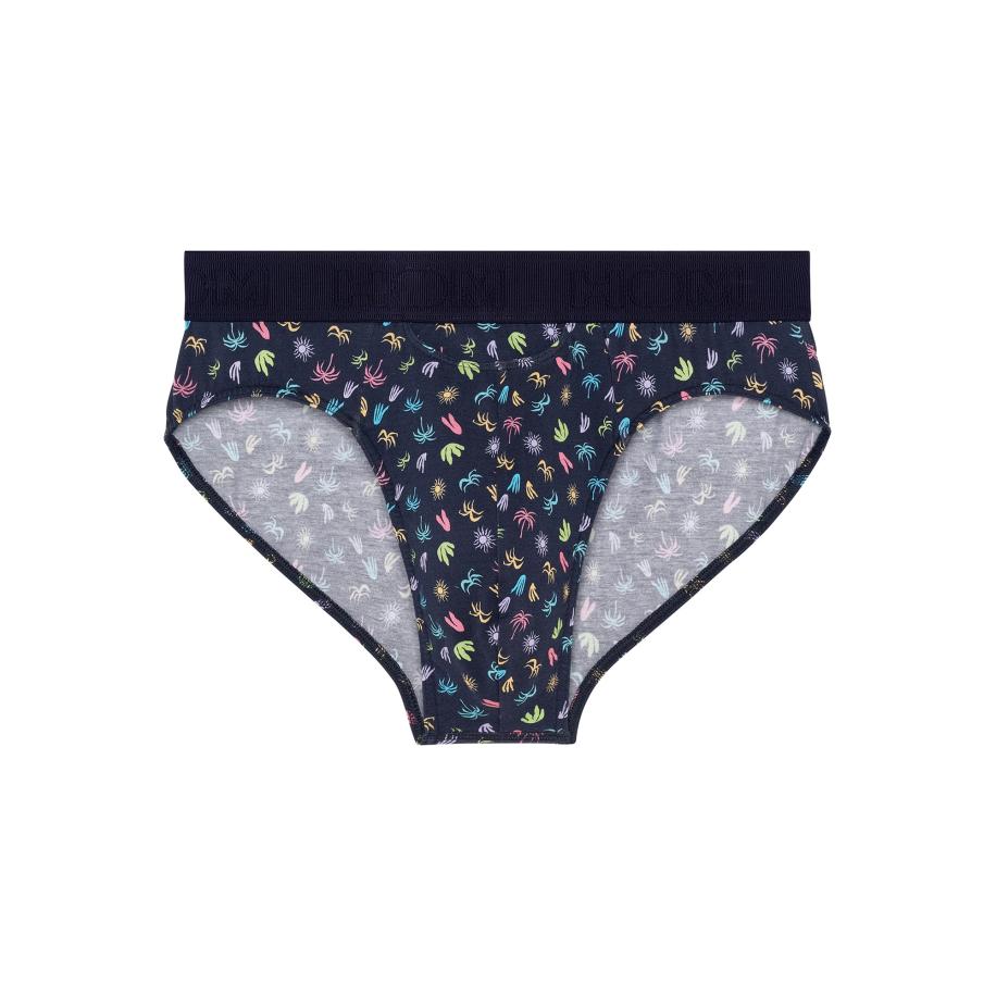 HOM HOM Slip California HO1 nachtblauw / gemengde kleuren -