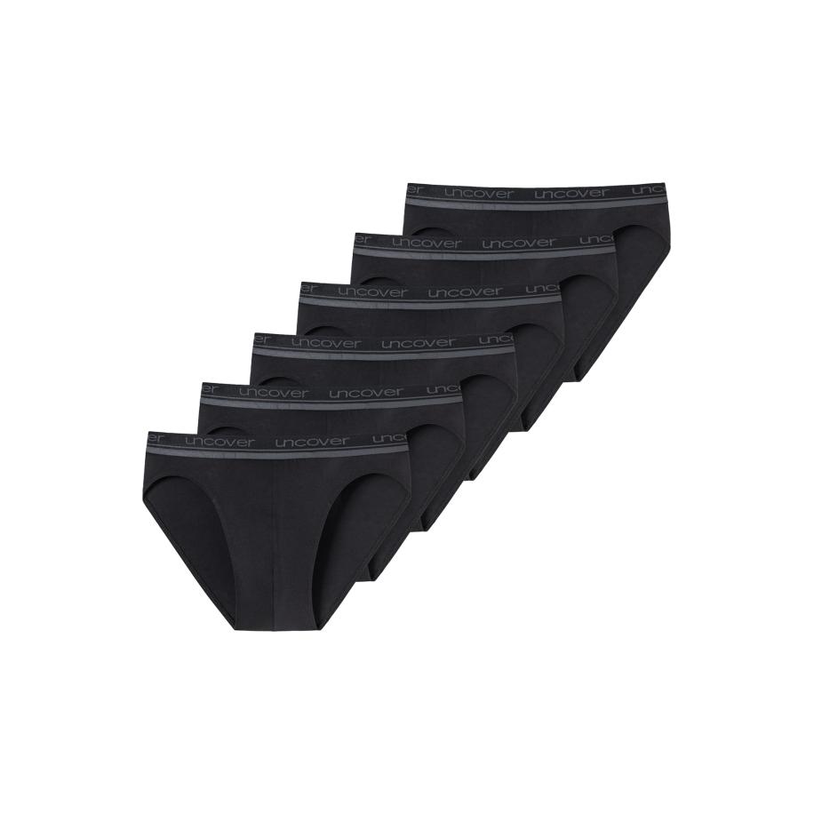 Schiesser SCHIESSER Slip Uncover grijs / zwart -