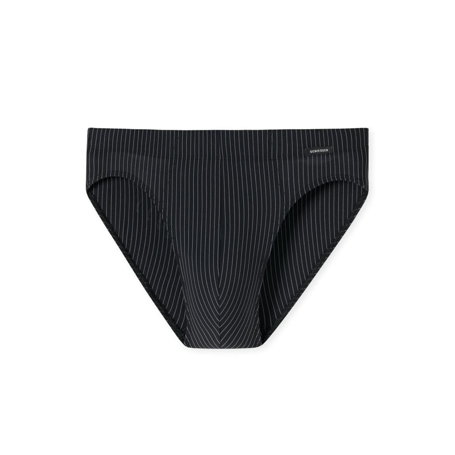 Schiesser SCHIESSER Slip Supermini - Pure Micro zwart -