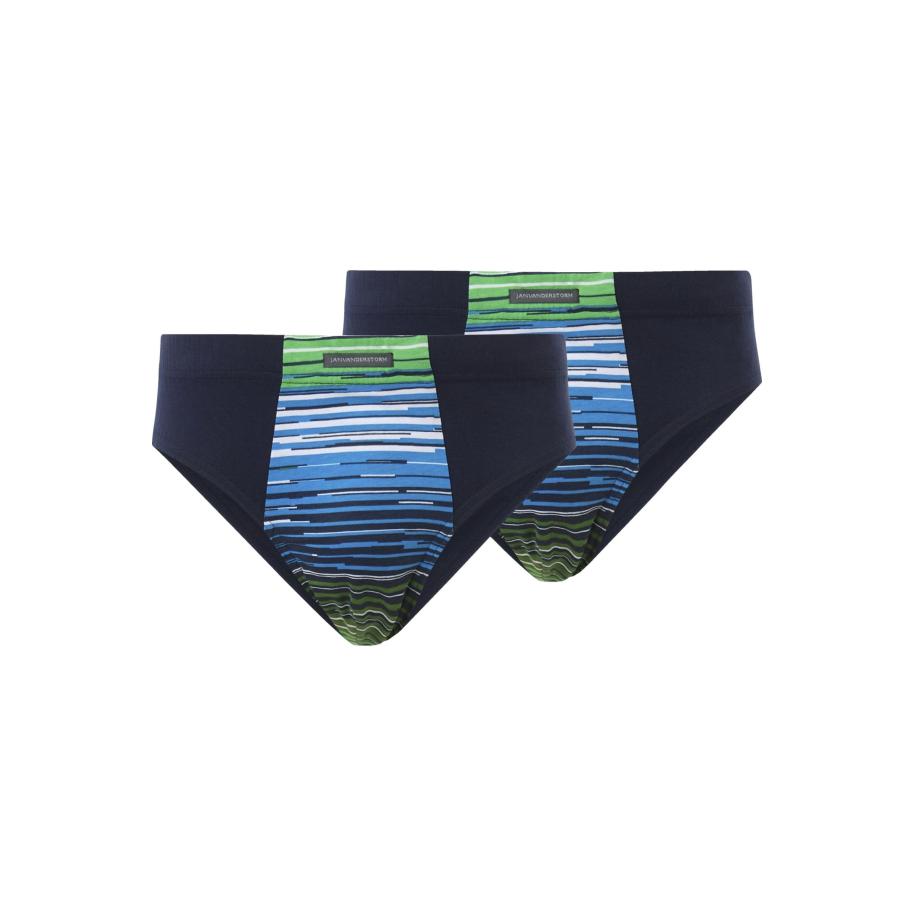 Jan Vanderstorm Onderbroek donkerblauw, Bedrukt Blauw