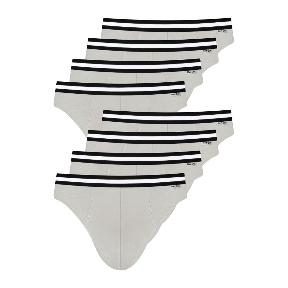 Nur Die Nur Die Slip lichtgrijs / zwart / wit -