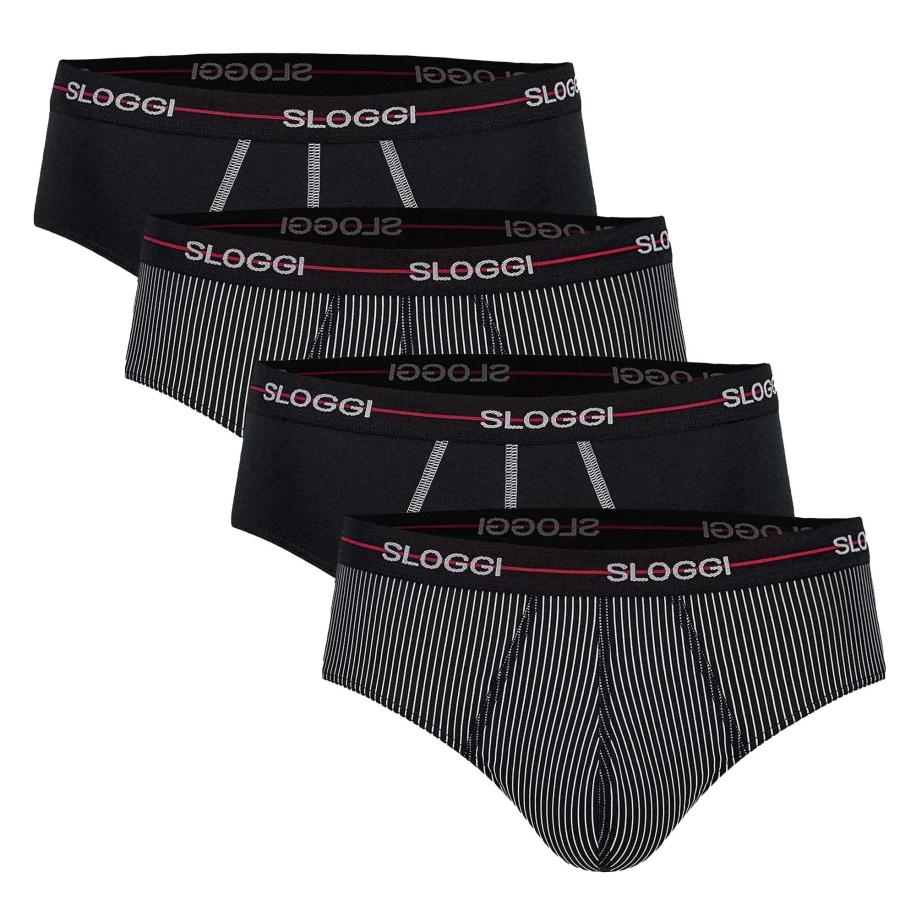 Sloggi SLOGGI Slip rood / zwart / wit -