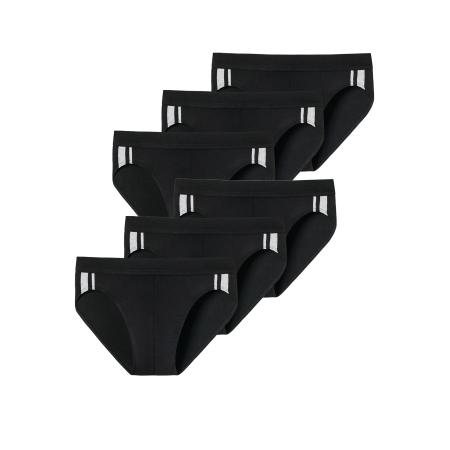 Schiesser SCHIESSER Slip zwart / wit