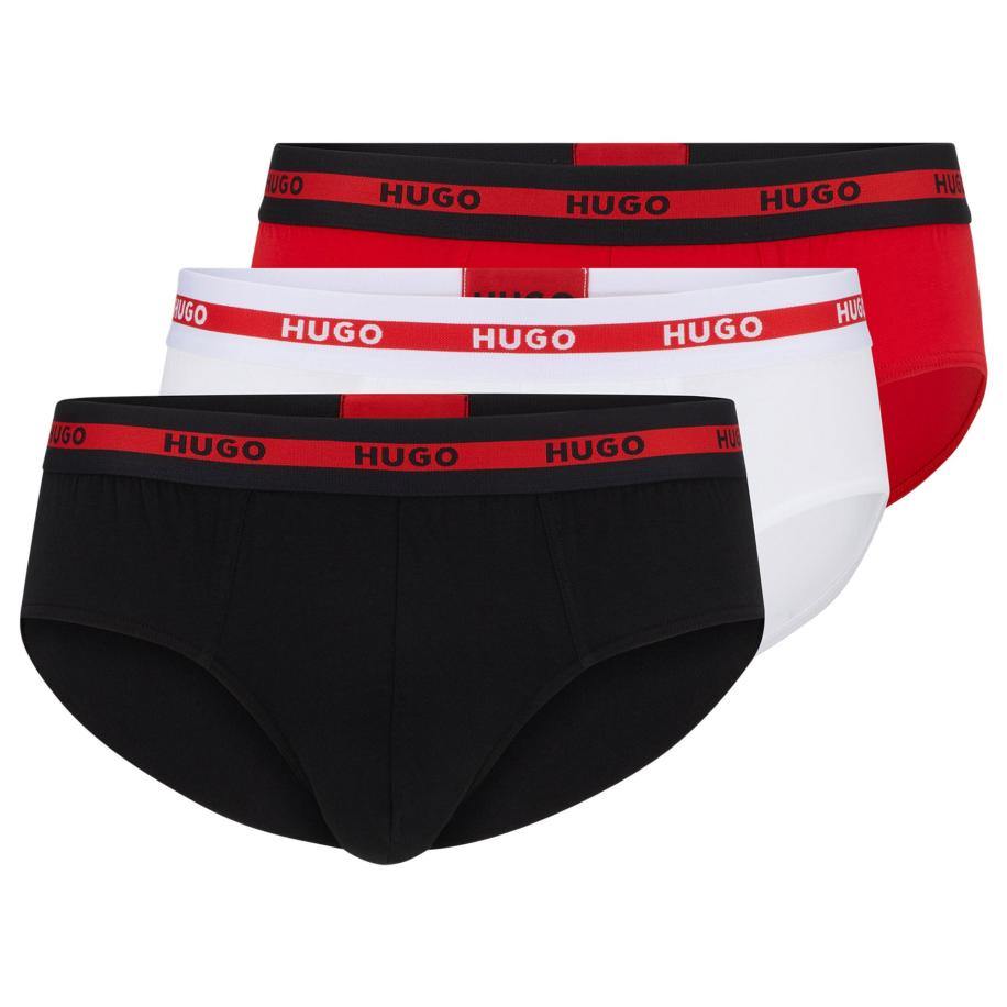 Hugo Boss HUGO Slip vuurrood / zwart / wit -