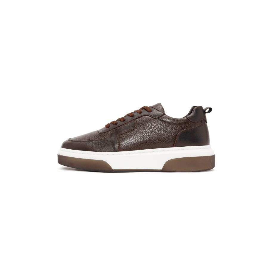 Derimod Derimod Sneakers laag bruin / wit -