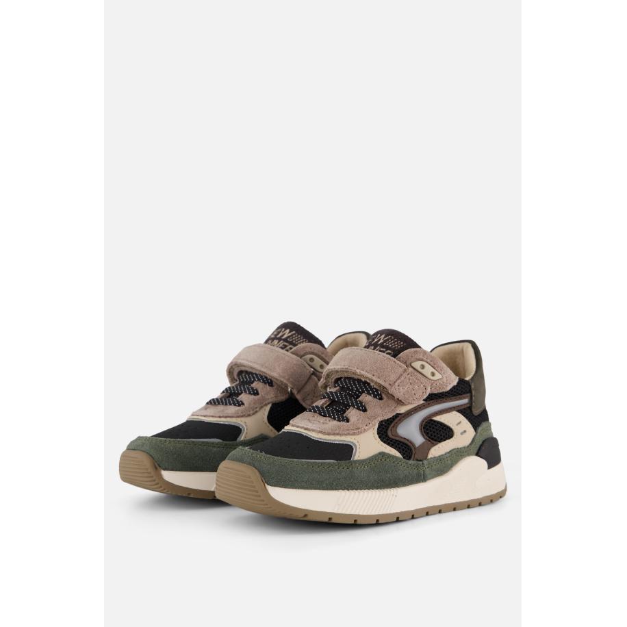 Shoesme Trainer Sneakers groen Leer Groen