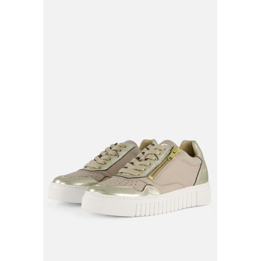 Aqa Sneakers taupe Leer Bruin
