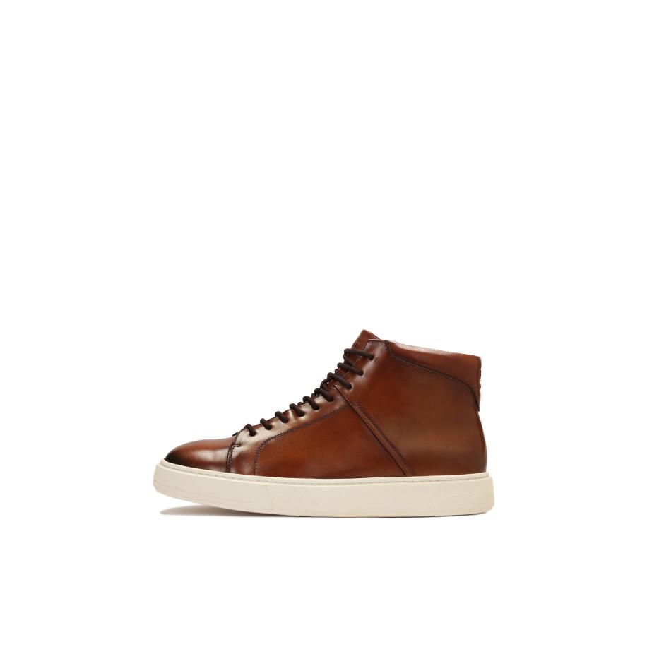 Kazar Sneakers hoog cognac Bruin