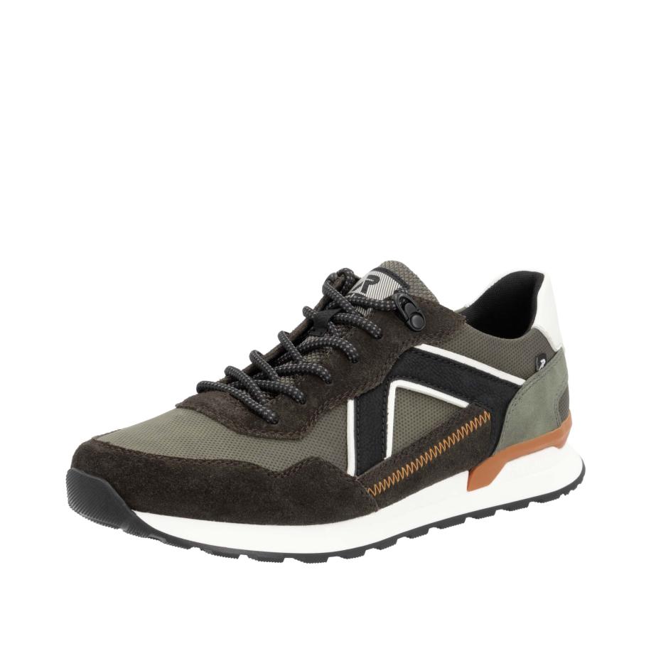 Rieker Sport Rieker Sport Sneakers laag oker / grijs / kaki / zwart / wit -