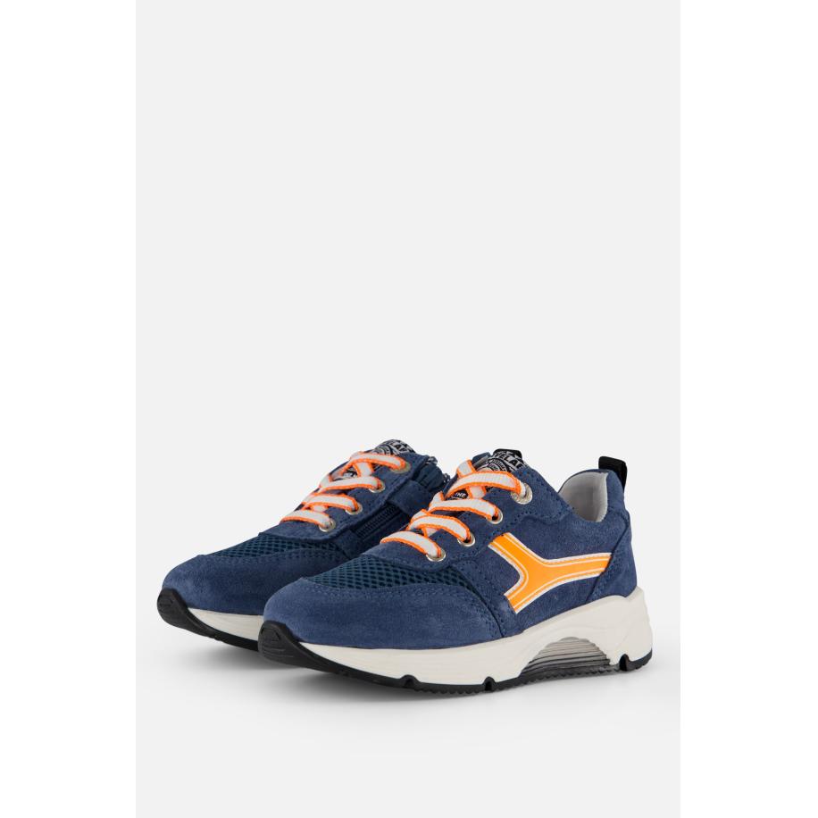 Develab Sneakers blauw Leer Blauw