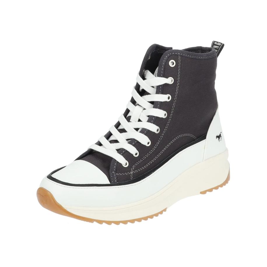 Mustang MUSTANG Sneakers hoog zwart / wit -