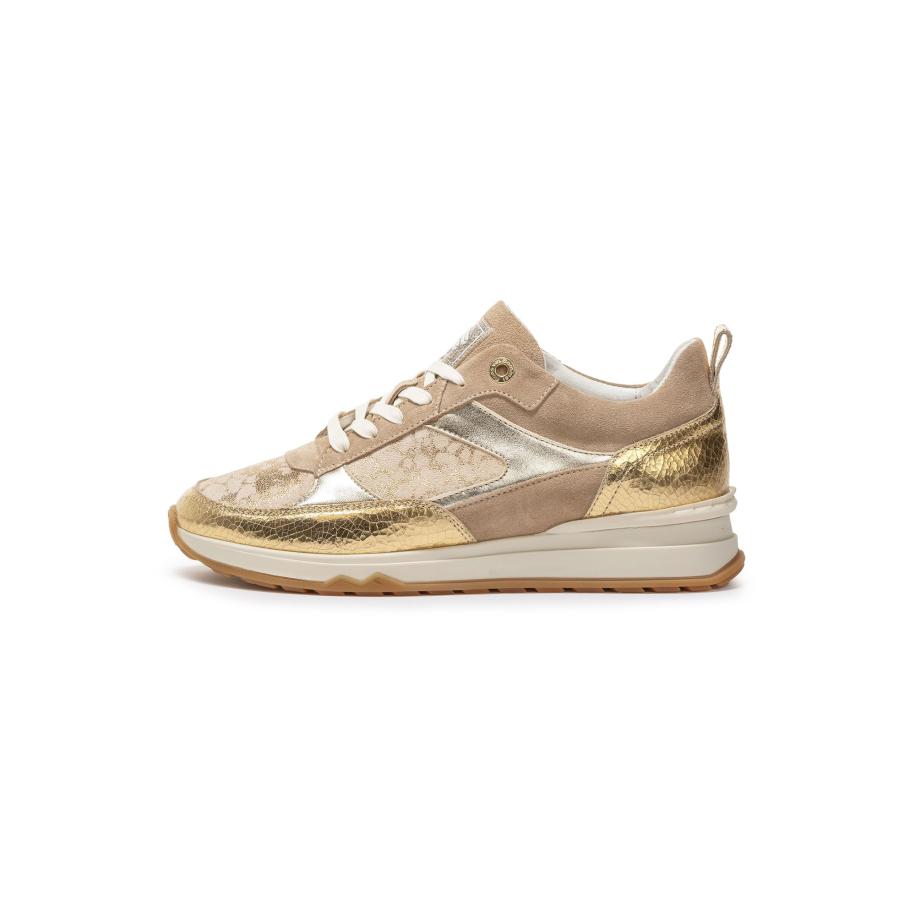 Floris van Bommel Sneakers laag Mari 3 beige / goud / zilver / wit Goud