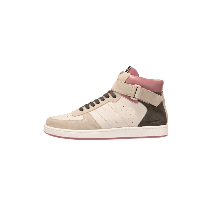 Strellson STRELLSON Sneakers hoog Stripe Evans J donkerbruin / rosa / poederroze -