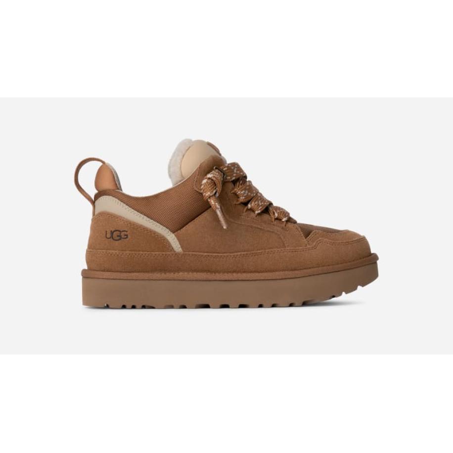 UGG® Lowmel-sportschoen in Brown, Maat 44, Suede/Textiel/Recycled Materials -