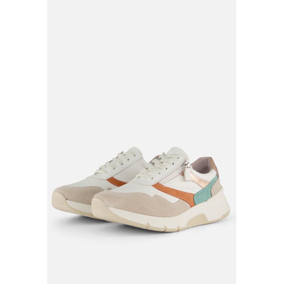 Feyn Jasmin Sneakers beige Leer Bruin
