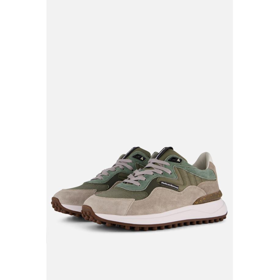 Floris van Bommel Noppi 20.06 Sneakers groen Suede Groen