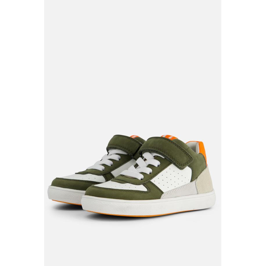 Muyters Velcro Sneakers groen Leer Groen